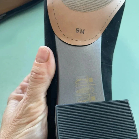 J. Renee Ballanca block heel pumps, patent & suede. Black NWOT women’s size 9 - Picture 11 of 14